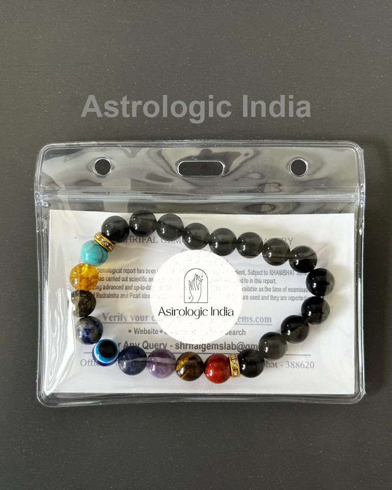 Super 9 Chakra Natural Stone Bracelet