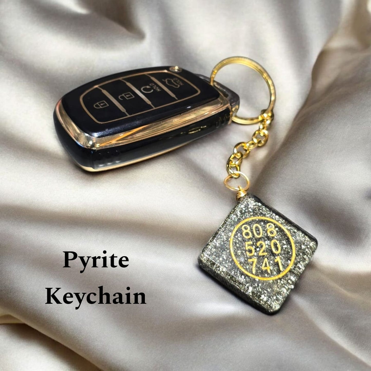 Pyrite Dhan Varsha Keychain