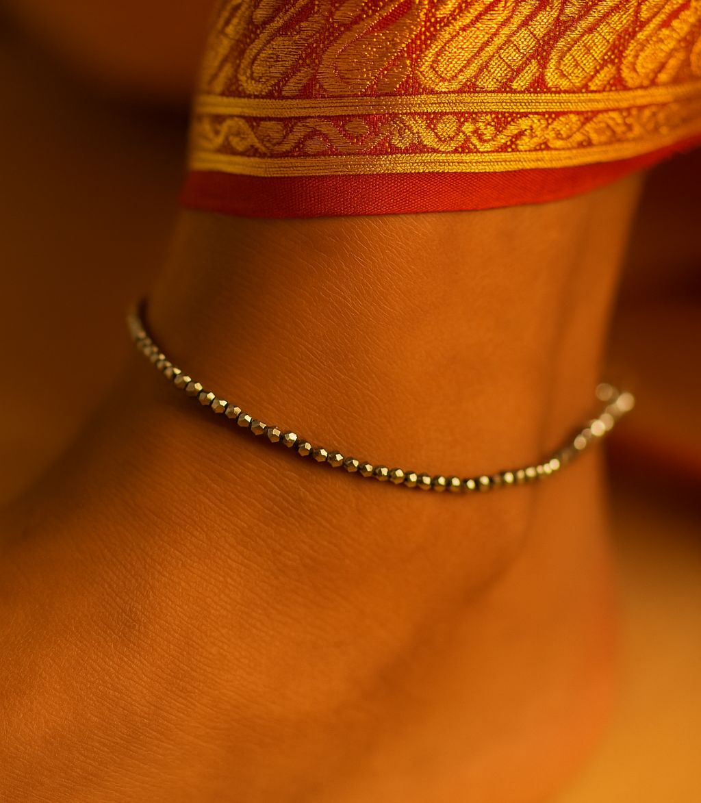 Astrologic India's Raw Pyrite Anklet/Bracelet