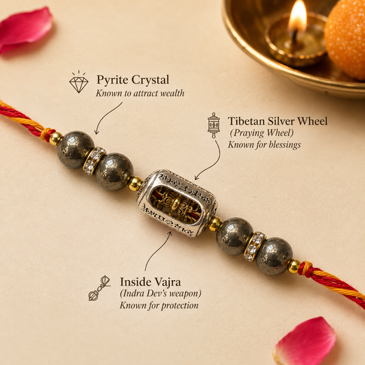 Vajra Pyrite Rakhi | Attracts Protection & Wealth