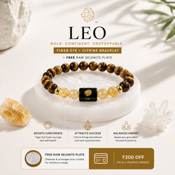 Leo/ Sinh Rashi Zodiac (Tiger Eye & Citrine Bracelet)