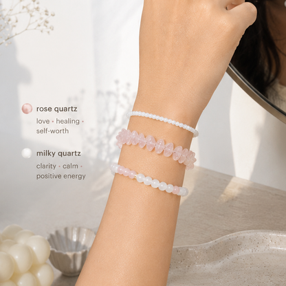 The Self Love Rose Quartz (Stack of 3)