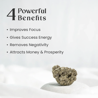 Mahalaxmi Combo - Raw Pyrite Anklet w/ Free Pyrite Stone