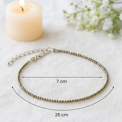 Laxmi Pyrite Anklet