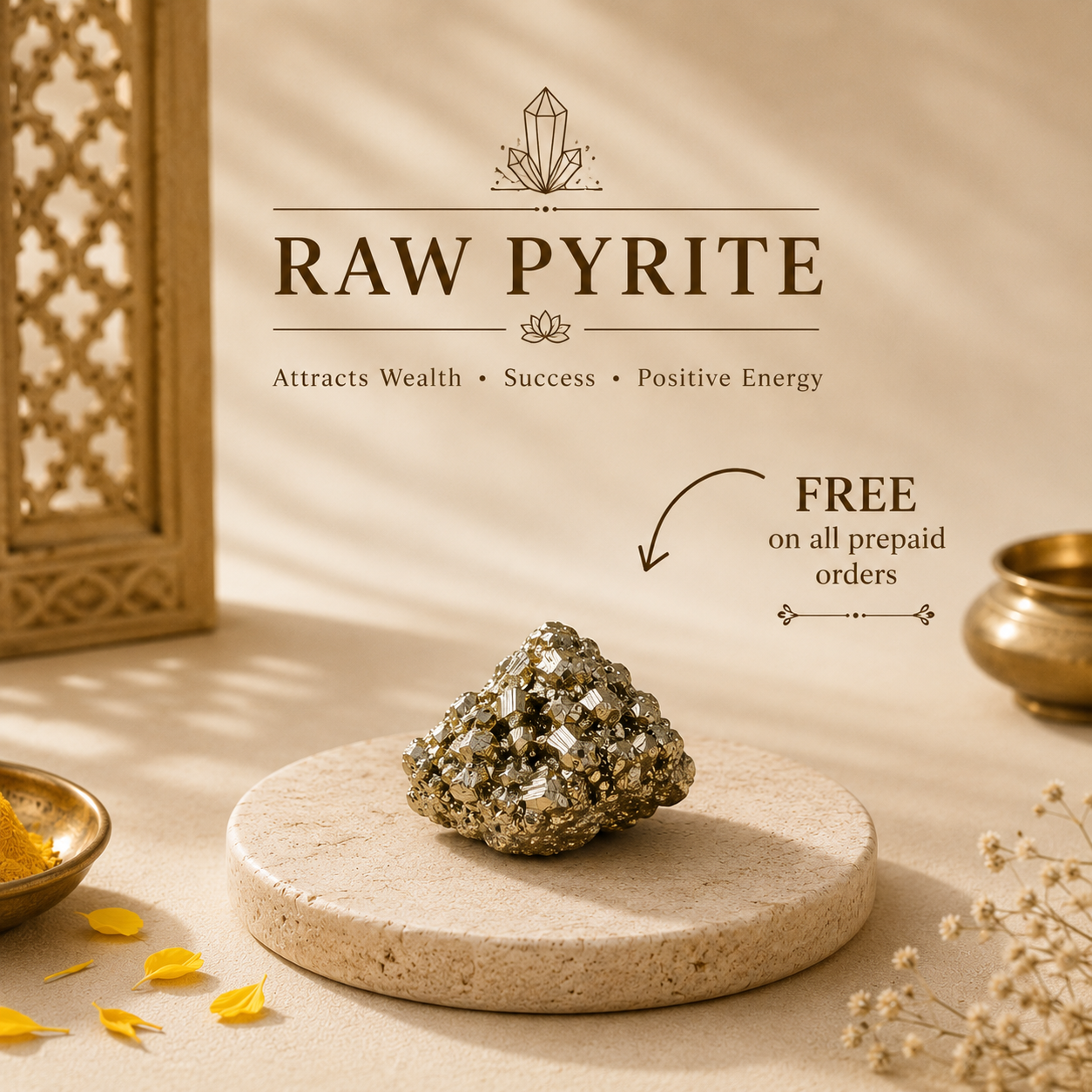 Combo - Dhan Yog Chips Bracelet + Pyrite Anklet (BUY 1 GET 1)