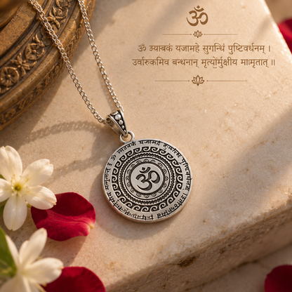 Siddh Maha Mrityunjaya Mantra Pendant (With Chain)