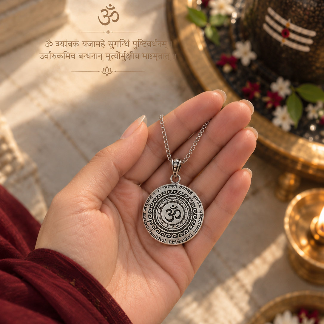 Siddh Maha Mrityunjaya Mantra Pendant (With Chain)