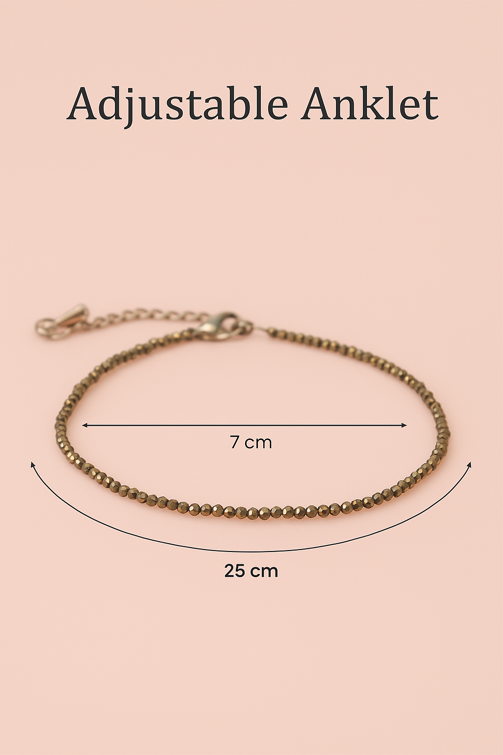 Astrologic India's Raw Pyrite Anklet/Bracelet